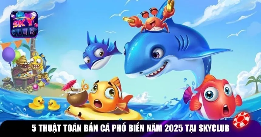 5 thuật toán bắn cá phổ biến năm 2025 tại Skyclub
