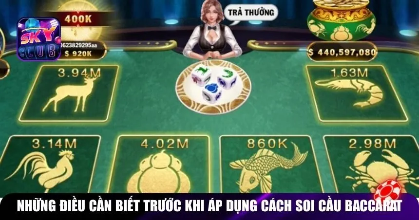 Những điều cần biết trước khi áp dụng cách soi cầu Baccarat